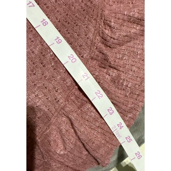 Maeve by Anthropologie Addie Ruffle Hacci Pullover Sweater Mauve Size Small - Picture 5 of 7